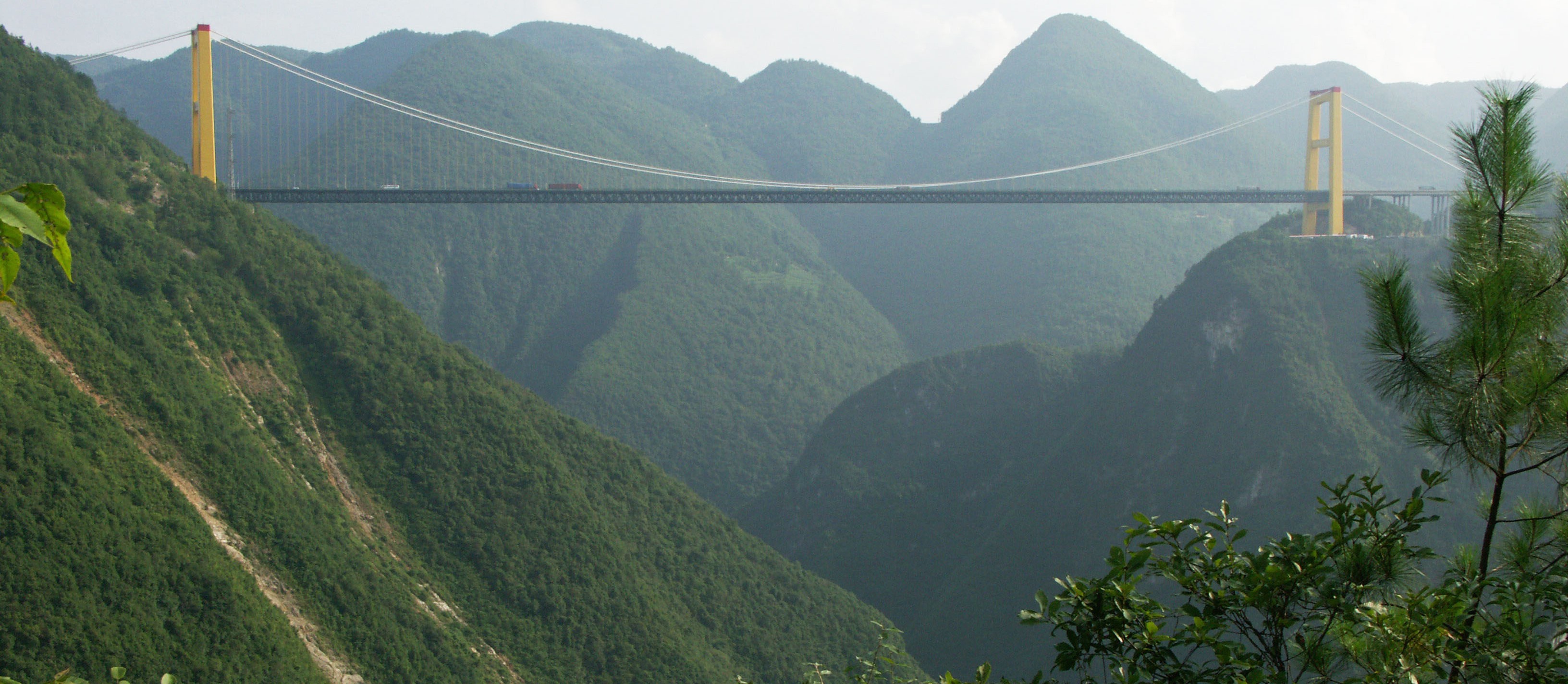 Puente del río Sidu, el puente con el vano más alto del mundo