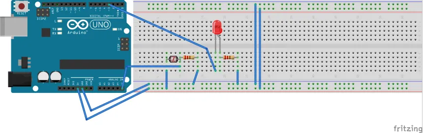 Controlando un LED con un LDR en Arduino