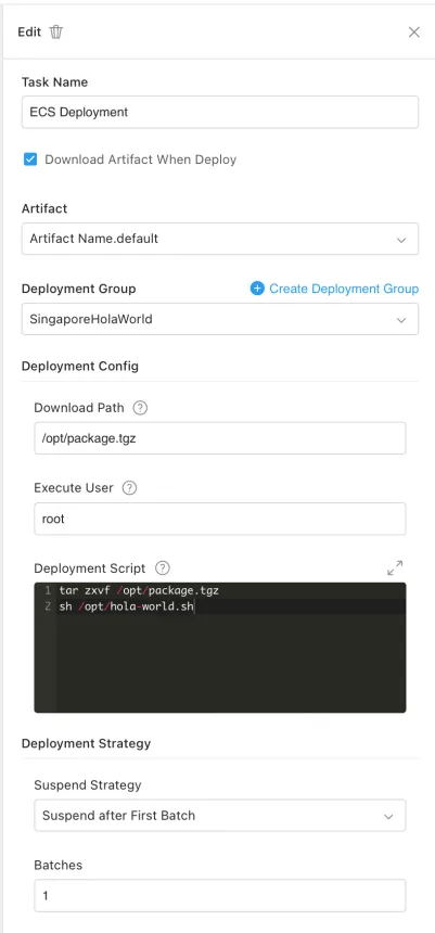 Using Alibaba Cloud DevOps Flow to automate an ECS Deployment